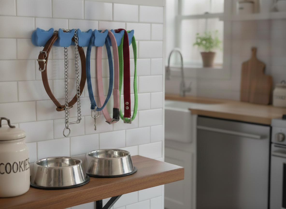 Suporte para Coleiras — Impresso em 3D