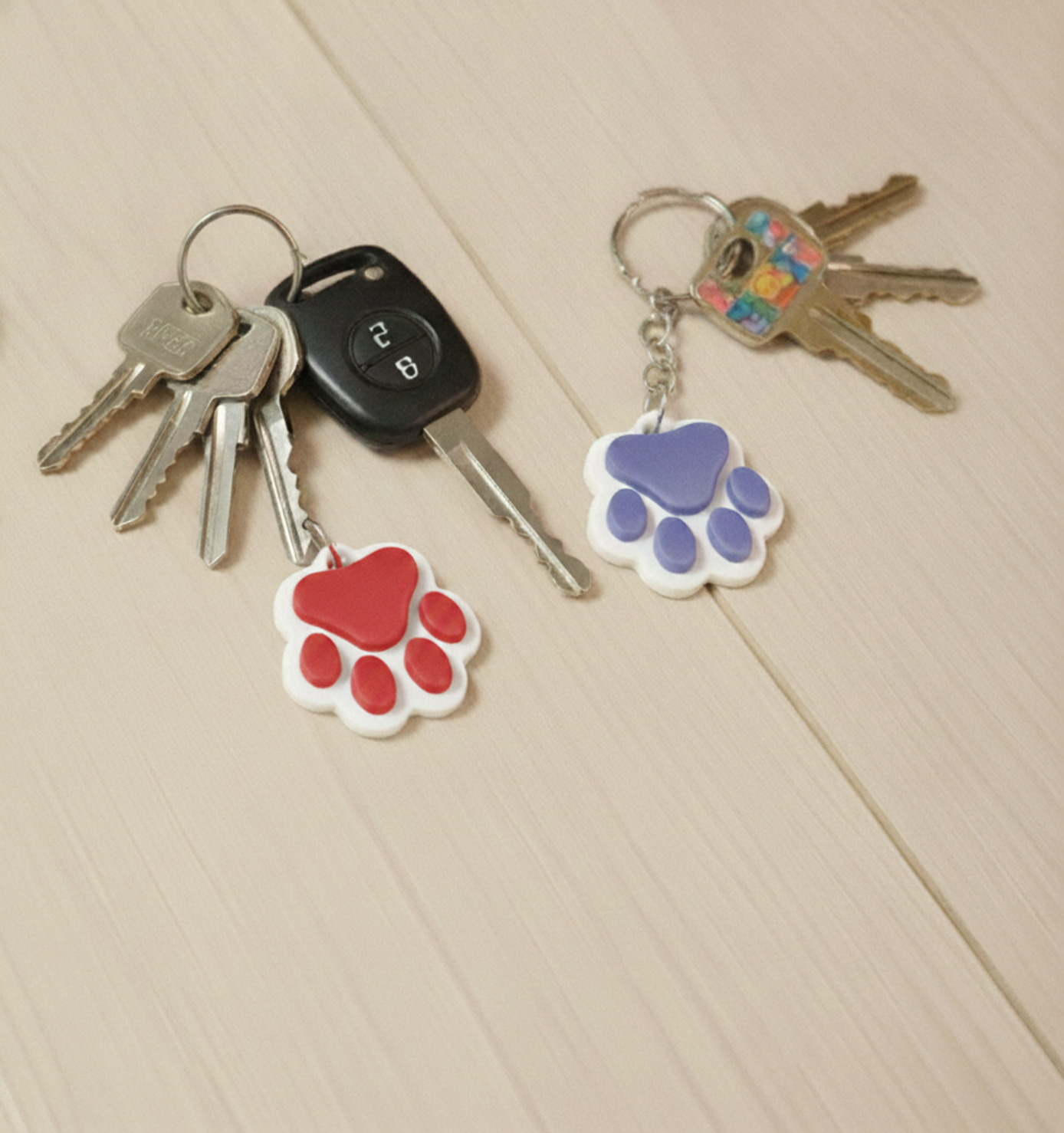 Chaveiro Pata de Cachorro — Impresso em 3D