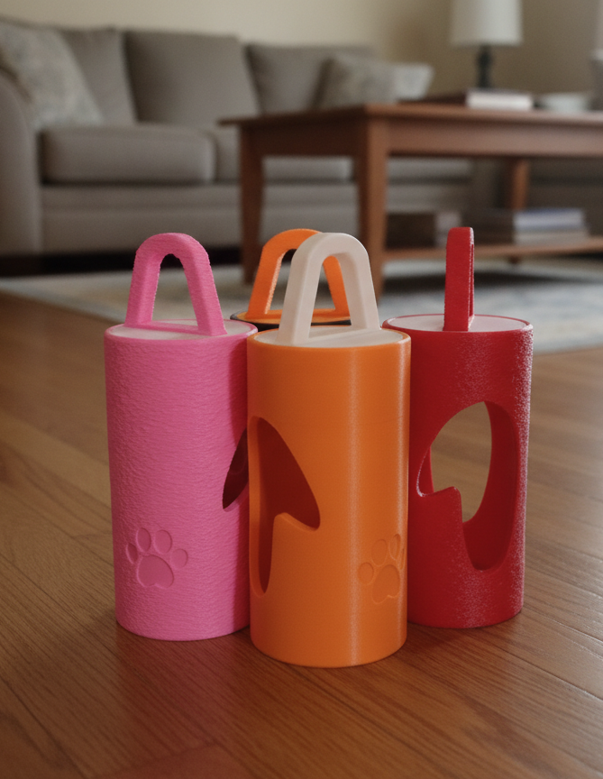 Porta-saquinho para Passeio — Impresso em 3D
